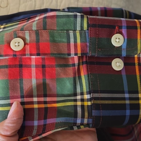 Men's Multicolor Plaid Shirt Orvis Size Medium 100% Cotton.. - Picture 3 of 3